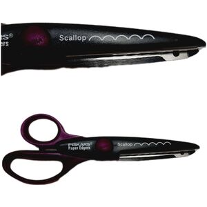 🍒4 for $20🍒 Fiskars SCALLOP Paper Edger Scissors Decorative Edge